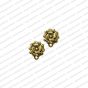 ECMANTSTUD80-Round-Shape-Metal-Antique-Finish-Flower-Gold-Color-Stud-Design-6