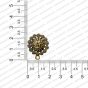 ECMANTSTUD82-Round-Shape-with-Ganesha-Metal-Antique-Finish-Gold-Color-Stud-Design-1 RV