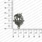 ECMANTSTUD87-Elephant-Metal-Antique-Finish-Silver-Color-Stud-Design-1 RV