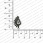 ECMANTSTUD91-Peacock-Shape-Metal-Antique-Finish-Silver-Color-Stud-Design-1 RV