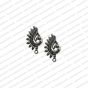 ECMANTSTUD91-Peacock-Shape-Metal-Antique-Finish-Silver-Color-Stud-Design-1