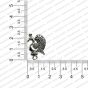 ECMANTSTUD95-Peacock-Shape-Metal-Antique-Finish-Silver-Color-Stud-Design-13 RV