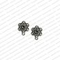 ECMANTSTUD97-Round-Shape-Metal-Antique-Finish-Sun-Flower-Silver-Color-Stud-Design-4