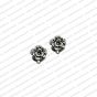 ECMANTSTUD98-Round-Shape-Metal-Antique-Finish-Flower-Silver-Color-Stud-Design-7