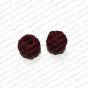 12mm Brown Maroon Cotton Beads/Cotton Balls 