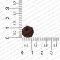 ECMCB14-Coffee-Brown-Color-Round-Shape-Matte-Finish-Cotton-Beads-12mm-Dia RV