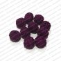 ECMCB24-Violet-Maroon-Color-Round-Shape-Matte-Finish-Cotton-Beads-12mm-Dia
