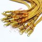 Gold Color Zari Dori Necklace Back Rope with Maroon Tassel for Necklace - Pack of 6Pcs