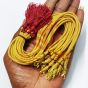 Gold Color Zari Dori Necklace Back Rope with Maroon Tassel for Necklace - Pack of 6Pcs | Zari Necklace Dori