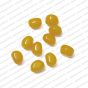 ECMGLBEAD1-8mm-x-10mm-Sunshine-Yellow-Transparent-Corn-Shape-Shiny-Glass-Beads