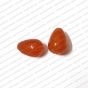 14mm x 8mm Orange Transparent Tear Drop Shape Shiny Glass Beads