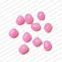 ECMGLBEAD12-8mm-x-10mm-Neon-Pink-Transparent-Corn-Shape-Shiny-Glass-Beads