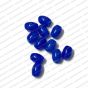ECMGLBEAD128-6mm-x-4mm-Royal-Blue-Transparent-Oval-Shape-Shiny-Glass-Beads