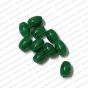 ECMGLBEAD131-6mm-x-4mm-Forest-Green-Transparent-Oval-Shape-Shiny-Glass-Beads