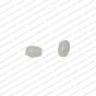 ECMGLBEAD133-6mm-x-4mm-White-Transparent-Oval-Shape-Shiny-Glass-Beads V1
