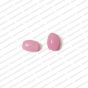 ECMGLBEAD134-6mm-x-4mm-Baby-Pink-Transparent-Oval-Shape-Shiny-Glass-Beads V1