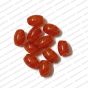 ECMGLBEAD138-6mm-x-4mm-Orange-Transparent-Oval-Shape-Shiny-Glass-Beads