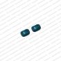 ECMGLBEAD14-8mm-x-10mm-Agenta-Blue-Transparent-Corn-Shape-Shiny-Glass-Beads V1