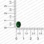 ECMGLBEAD140-8mm-x-6mm-Forest-Green-Transparent-Oval-Shape-Shiny-Glass-Beads RV