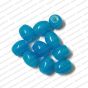 ECMGLBEAD142-8mm-x-6mm-Agenta-Blue-Transparent-Oval-Shape-Shiny-Glass-Beads