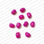 ECMGLBEAD15-8mm-x-10mm-Magenta-Pink-Transparent-Corn-Shape-Shiny-Glass-Beads