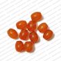 ECMGLBEAD150-8mm-x-6mm-Orange-Transparent-Oval-Shape-Shiny-Glass-Beads