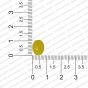 ECMGLBEAD154-10mm-x-8mm-Sunshine-Yellow-Transparent-Oval-Shape-Shiny-Glass-Beads RV