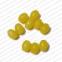 ECMGLBEAD154-10mm-x-8mm-Sunshine-Yellow-Transparent-Oval-Shape-Shiny-Glass-Beads