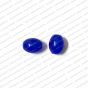 ECMGLBEAD156-10mm-x-8mm-Royal-Blue-Transparent-Oval-Shape-Shiny-Glass-Beads V1