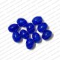 ECMGLBEAD156-10mm-x-8mm-Royal-Blue-Transparent-Oval-Shape-Shiny-Glass-Beads