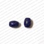 ECMGLBEAD157-10mm-x-8mm-Navy-Blue-Transparent-Oval-Shape-Shiny-Glass-Beads V1