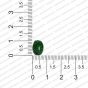ECMGLBEAD159-10mm-x-8mm-Forest-Green-Transparent-Oval-Shape-Shiny-Glass-Beads RV