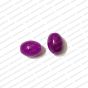 ECMGLBEAD160-10mm-x-8mm-Drak-Purple-Transparent-Oval-Shape-Shiny-Glass-Beads V1