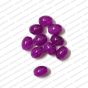 ECMGLBEAD160-10mm-x-8mm-Drak-Purple-Transparent-Oval-Shape-Shiny-Glass-Beads