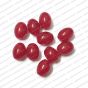 ECMGLBEAD161-10mm-x-8mm-Red-Transparent-Oval-Shape-Shiny-Glass-Beads