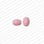 ECMGLBEAD167-10mm-x-8mm-Baby-Pink-Transparent-Oval-Shape-Shiny-Glass-Beads V1