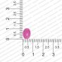 ECMGLBEAD168-10mm-x-8mm-Candy-Pink-Transparent-Oval-Shape-Shiny-Glass-Beads RV
