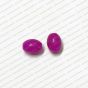 ECMGLBEAD169-10mm-x-8mm-Dark-Purple-Transparent-Oval-Shape-Shiny-Glass-Beads V1