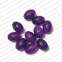 ECMGLBEAD172-14mm-x-10mm-Drak-Purple-Opaque-Oval-Shape-Shiny-Glass-Beads