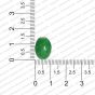 ECMGLBEAD181-14mm-x-10mm-Leaf-Green-Transparent-Oval-Shape-Shiny-Glass-Beads RV