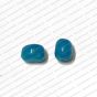 ECMGLBEAD184-8mm-x-12mm-Agenta-Blue-Transparent-Corn-Shape-Shiny-Glass-Beads-V1