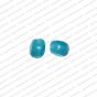 ECMGLBEAD2-8mm-x-10mm-Neon-Blue-Transparent-Corn-Shape-Shiny-Glass-Beads V1