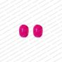 ECMGLBEAD20-8mm-x-12mm-Pretty-Pink-Transparent-Corn-Shape-Shiny-Glass-Beads V1