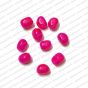 ECMGLBEAD20-8mm-x-12mm-Pretty-Pink-Transparent-Corn-Shape-Shiny-Glass-Beads