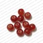 ECMGLBEAD204-6mm-Dia-Cherry-Red-Transparent-Round-Shape-Shiny-Glass-Beads