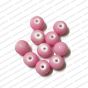 ECMGLBEAD207-8mm-Dia-Neon-Pink-Round-Shape-Shiny-Glass-Beads