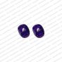 ECMGLBEAD21-8mm-x-10mm-Dark-Purple-Transparent-Corn-Shape-Shiny-Glass-Beads V1