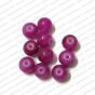 ECMGLBEAD212-8mm-Dia-Violet-Transparent-Round-Shape-Shiny-Glass-Beads