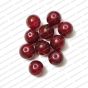 ECMGLBEAD232-12mm-Dia-Brown-Maroon-Transparent-Round-Shape-Shiny-Glass-Beads
