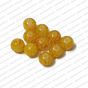 ECMGLBEAD241-10mm-Dia-Sunset-Yellow-Texture-Round-Shape-Shiny-Glass-Beads